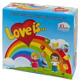 Жевательная резинка "Love is" ассорти вкусов картинка 343365 - МосИгра